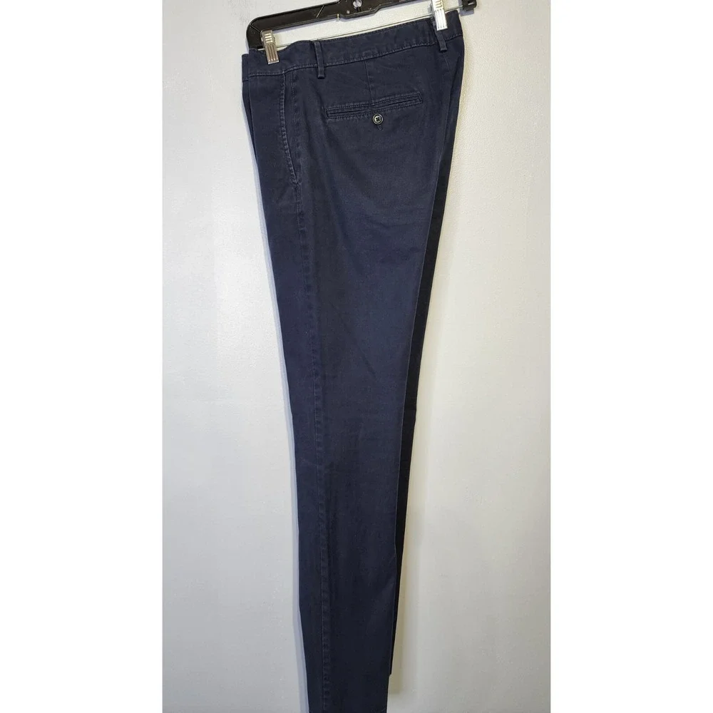 Banana Republic Mans Size 34x33 Fulton Chino Pants‎ Dark Blue Tag 34x34